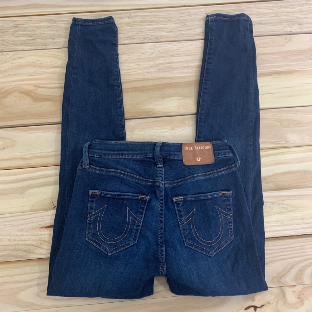 True Religion Halle High Rise Super Skinny Jeans 24